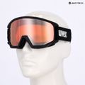 UVEX Athletic CV Race ski goggles black matt/mirror gold green clear 6
