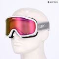 Women's ski goggles Giro Moxie white & grey chute/ amber pink/ yellow 10