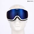 Women's ski goggles Giro Moxie white & grey chute/ cobalt/ yellow 10