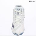 Mizuno Wave Voltage 2 Mid volleyball shoes white/bellwether blue/bel air blue 10