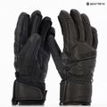 Men's ski gloves Descente 5 Finger Leather black 7