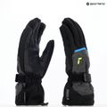 Reusch Outset R-Tex XT black melange/safety yellow/brilliant blue ski gloves 12