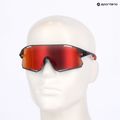 Tifosi Rail Race Clarion satin vapor/clarion red/clear sunglasses 8