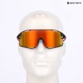 Tifosi Rail Race Clarion satin vapor/orange/clear sunglasses 8