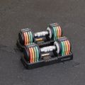 TREXO adjustable dumbbell set 2 x 5 kg multicolour 8