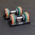 TREXO adjustable dumbbell set 2 x 10 kg multicolour 13