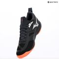 Volleyball shoes Mizuno Wave Dimension black/neon flame/peacock blue 9