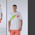 HEAD men's tennis shirt Topspin gi/print perf m 6
