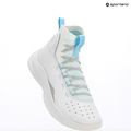 Under Armour CURRY 4 FLOTRO basketball shoes white/stream/metallic silver 9