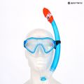 AQUASTIC Shelly children's snorkelling set mask + snorkel + fins blue 18