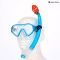 AQUASTIC Shelly children's snorkel kit mask + snorkel light blue 12