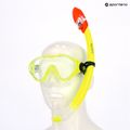 Children's snorkelling set AQUASTIC Minke mask + snorkel green 14