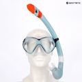 AQUASTIC Shoal snorkelling set mask + snorkel blue 12