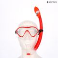 Children's snorkelling set AQUASTIC Minke mask + snorkel red 12