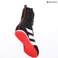 adidas Box Hog 4 core black/cloud white/pure ruby boxing shoes 9