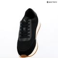 Calvin Klein women's shoes YW0YW01888 Retro Runner Low Laceup Canvas black/bright white 9