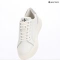 Calvin Klein women's shoes YW0YW01224 Cupsole Mono Lth Wn white/silver 9