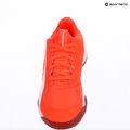 PUMA Accelerate Jr children's handball shoes glowing red/white/dark crimson/black 12