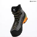 Men's high alpine boots SCARPA Ribelle Lite HD iron gray / lime 10