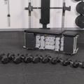 TREXO Storage adjustable training bench black 16