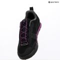 Women's platform cycling shoes Giro Tracker Fastlace black/throwback purple 13