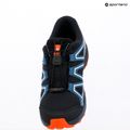 Children's running shoes Salomon Speedcross Waterproof dark navy/dark blue/red orange 10