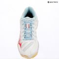 Women's volleyball shoes Mizuno Wave Voltage 2 white/calypso coral/pale banana 9