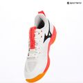 Mizuno Wave Momentum Pro volleyball shoes white/fiery coral 2/citrus 18