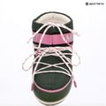 Women's Moon Boot Icon Low Space Racing forest green/silver/pink snow boots 10