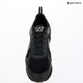 Shoes EA7 Emporio Armani Black & White Suede triple black micropunch 11