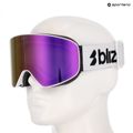 Ski goggles Bliz Flow matte white/smoke/pink 7
