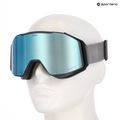 Ski goggles UVEX Gravity FM rhino matt/mirror ice/green/clear 6