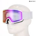 Ski goggles UVEX Provoqe V white matt/vario pink mirror 6