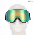 Ski goggles UVEX Gravity FM oxid matt green/mirror opal/orange/clear 6