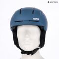 Ski helmet UVEX Levitate MIPS stone blue/black matt 7