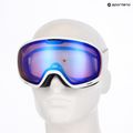 Ski goggles SCOTT Unlimited II OTG mineral white/amp iluminator blue chrome 9