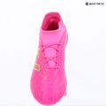 Children's football boots New Balance Tekela Team V5 pink heat/metallic gold/pink satin 9