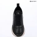 Women's shoes Calvin Klein HW0HW03118 Retro Runner Sock PANL Leather Neo black/crystal grey 9