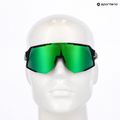 Sunglasses UVEX Sequenze black matt/miror green 7