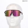 Sunglasses UVEX Ramp burgundy matt/mirror rose 7