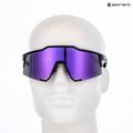 100% Speedcraft sunglasses polished black/ hyper polarized lavender mirror 6