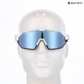100% Hypercraft SQ soft tact white/hyper blue multilayer sunglasses 5
