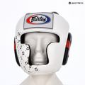 Fairtex Super Sparring boxing helmet white/black 6