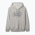 Women's GAP Heritage French Logo Hoodie light heather grey 3