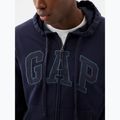 Men's GAP Heritage French Terry Fullzip Logo sweatshirt blue navy 4