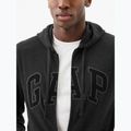 Men's GAP Heritage French Terry Fullzip Logo sweatshirt charcoal heather grey 4