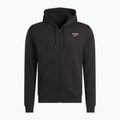 Men's Reebok Identity SL Fleece FZ sweatshirt black/white/vector red 4