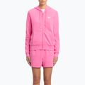 Women's Reebok Small Logo French Terry FZ sweatshirt true pink