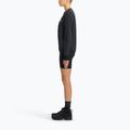 Women's Reebok Identity Big Logo Fleece Crew black/purple rave/electric amber sweatshirt 2