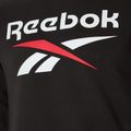 Men's Reebok Identity Big Logo Fleece Crew black/white/vector red sweatshirt 3